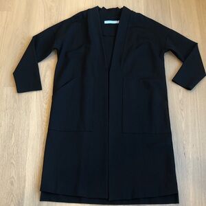 AYRTIGHT Black Long Sleeve Open Front Midi Coat / Cardigan - Size M Oversized